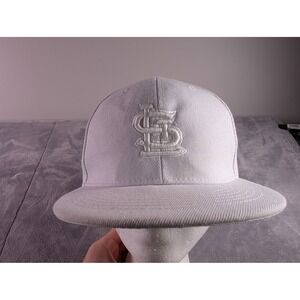 Max Headgear St Louis Cardinals White Snapback Hat Embroidered Logo Flat Brim